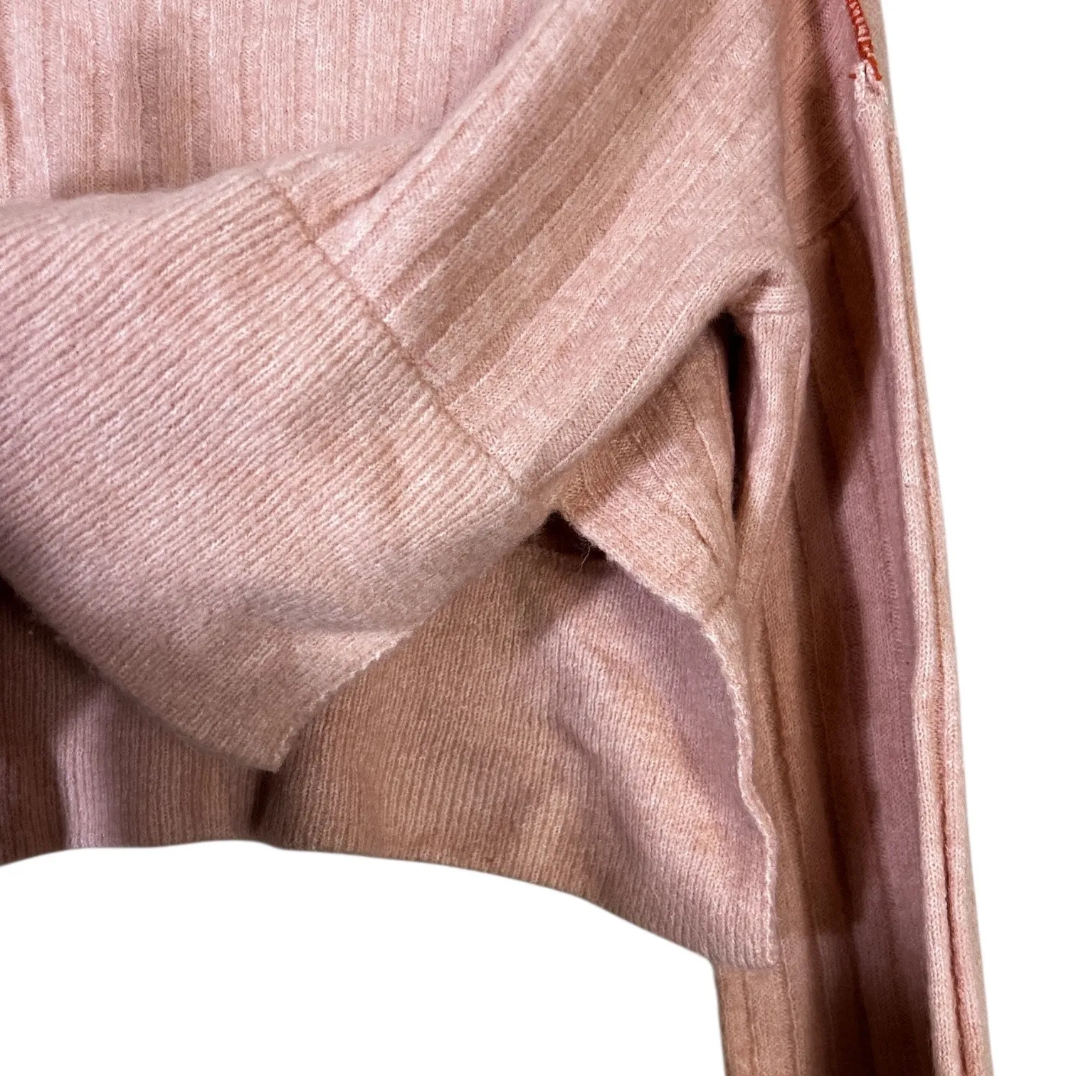 Papermoon Cropped Oversized Sweater Womens M Pink Flare Sleeve Clean Girl Girly - Image 5