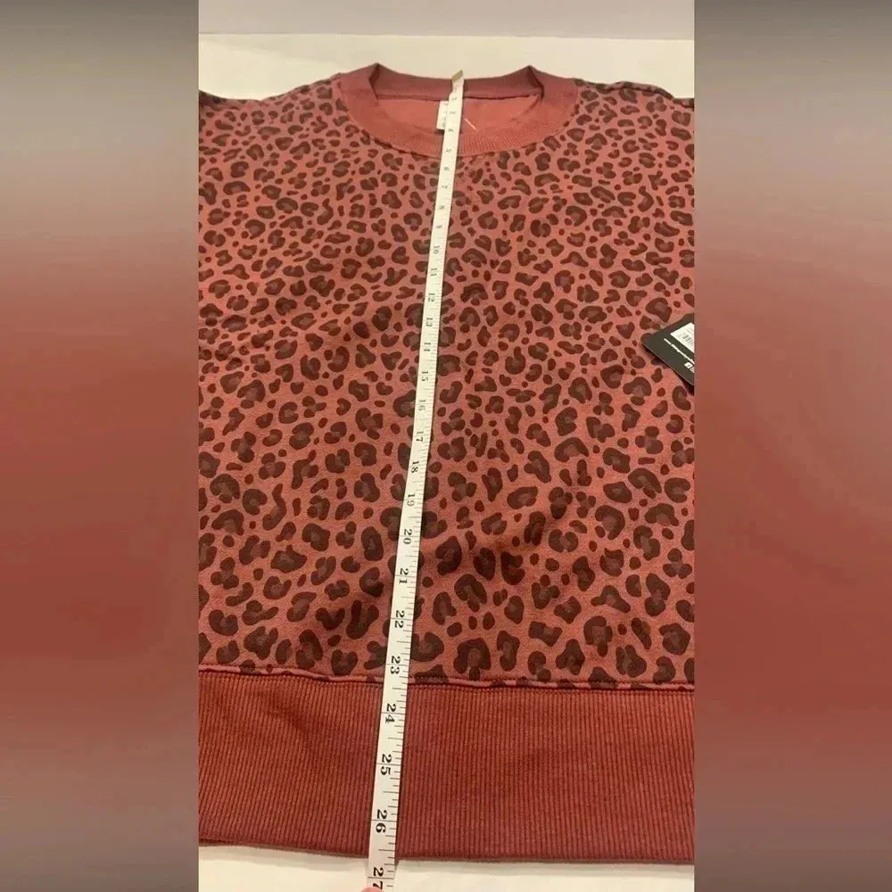 90 Degrees Leopard Mocha Size Medium Sweater Brown - Image 10