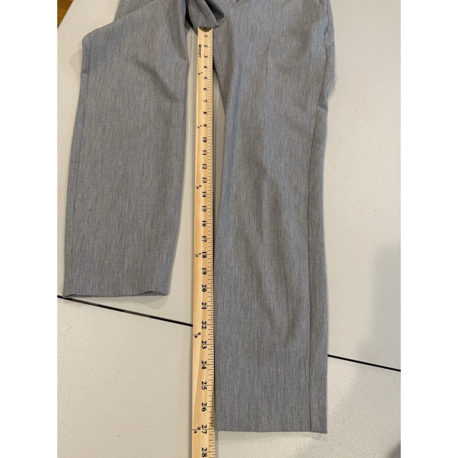 Express Pants Women 2 Gray Columnist Stretch Workwear Travel Quiet Luxury Career - Image 6