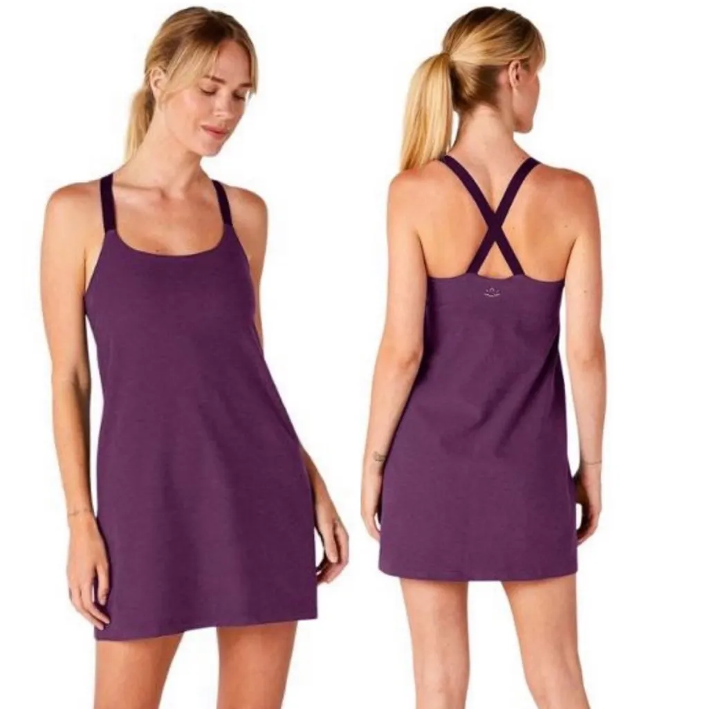 Beyond Yoga Purple Boysenberry Spacedye Move It Skort Dress - Image 2