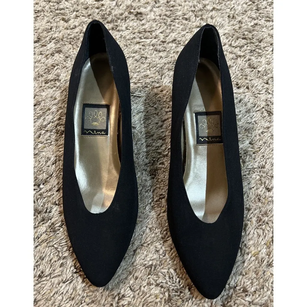 Nina 3” Classic High Heel Shoes ~ Black Size 7.5N - Image 4