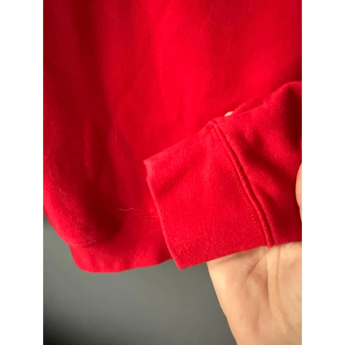 Red Sweatshirt with Snowman Embroidery Size undefined - Image 7