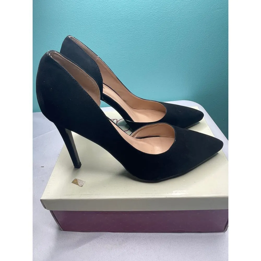 China Glaze size 10 Chic Suede Pointed‎ Toe Pumps - Image 3