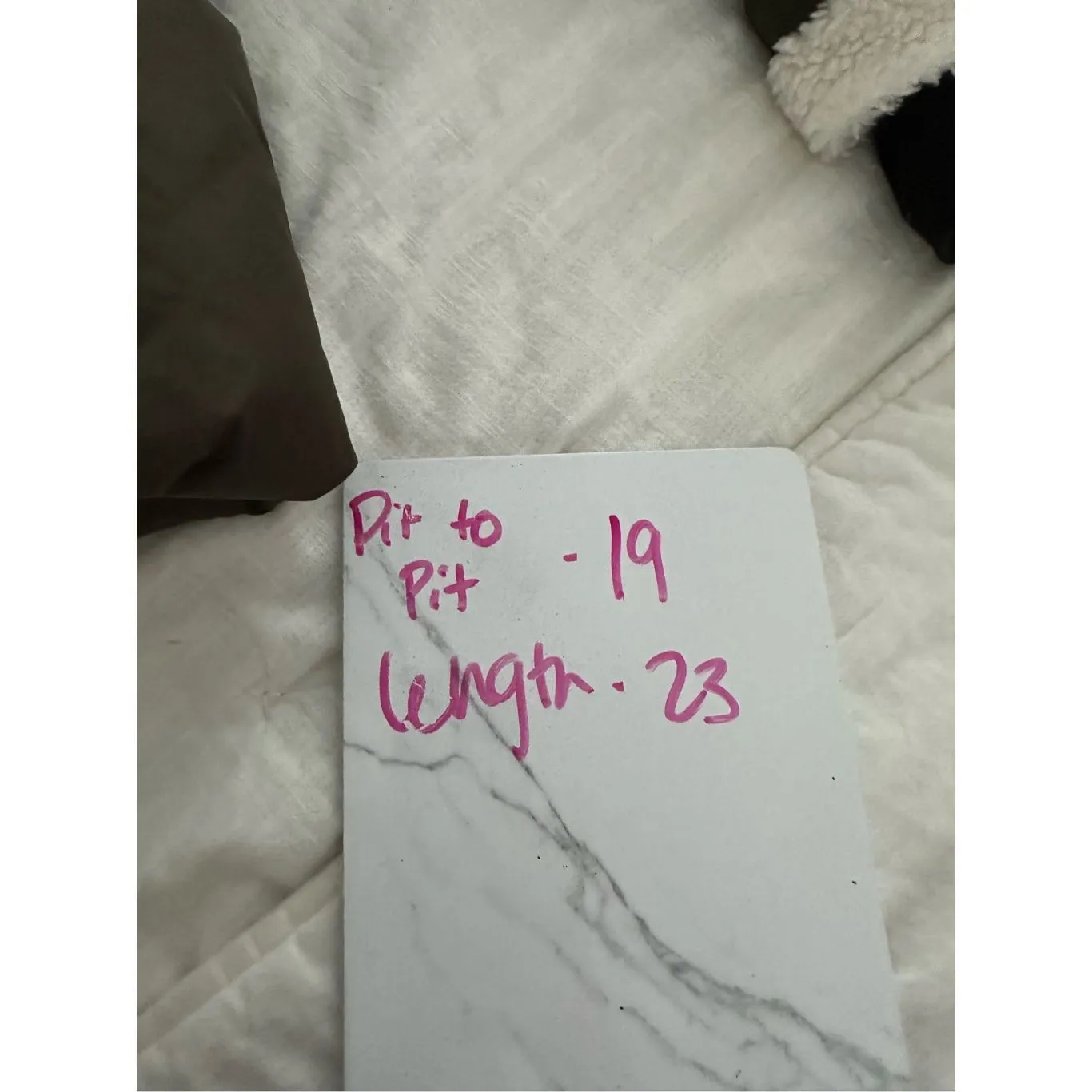 S13 New York Olive Green Sherpa Thumb Hole Puffer Jacket Size Medium - Image 8