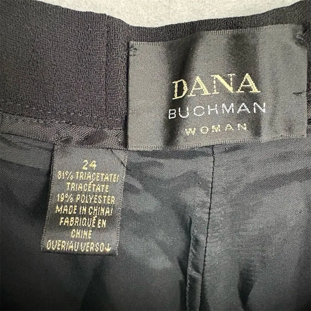 Dana Buchman Women's Black High-Rise Dress Pants Size 24 - Image 4