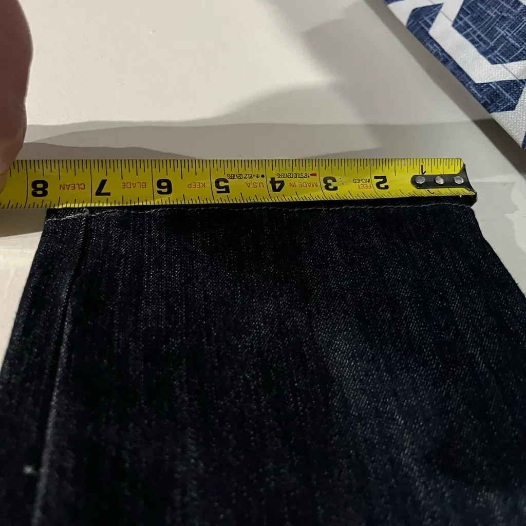 Style & Co. Women’s DENIM STRAIGHT LEG  HIGH RISE  Size 6S Dark Blue - Image 10