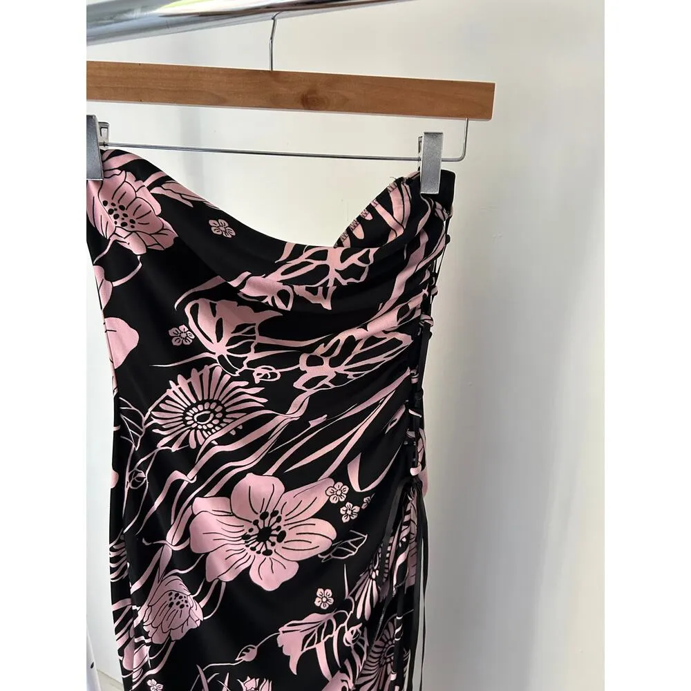 Charlotte Russe Y2K Floral Strapless Dress Size Medium - Image 2