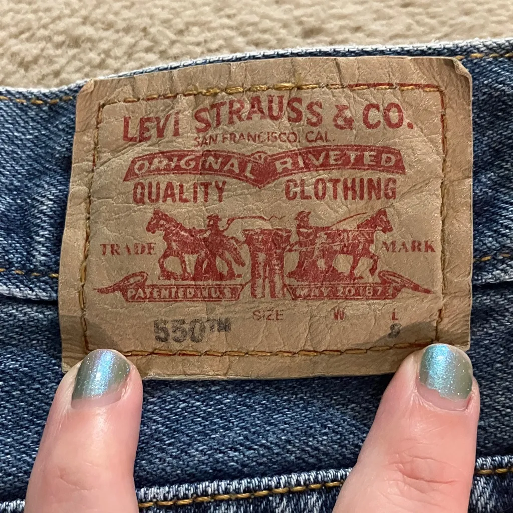 Levi's Classic Relaxed 550 Jeans, size 18S - Image 4