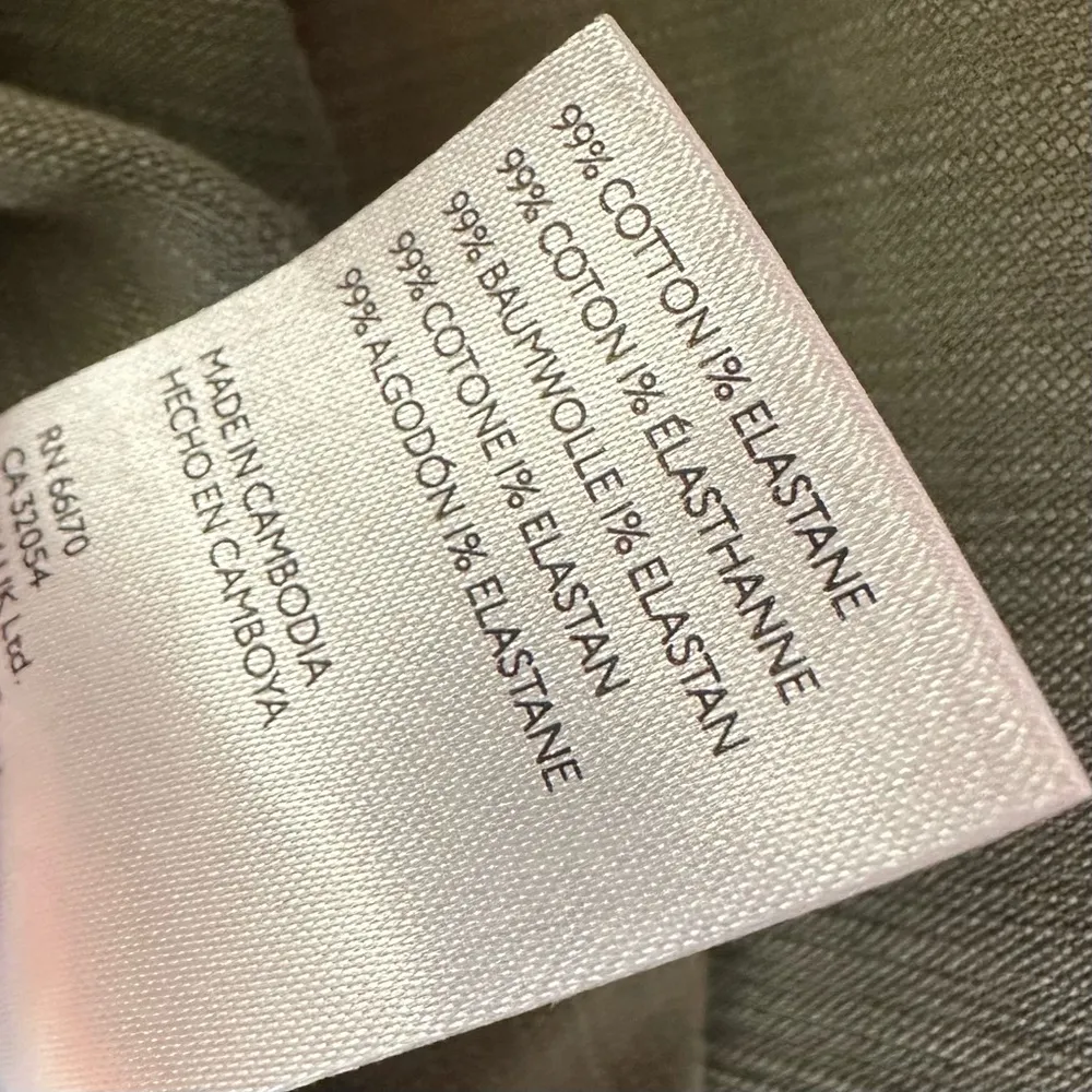 Anthropologie Pilcro Embroidered Utility Cropped Olive Green Jacket - Image 7