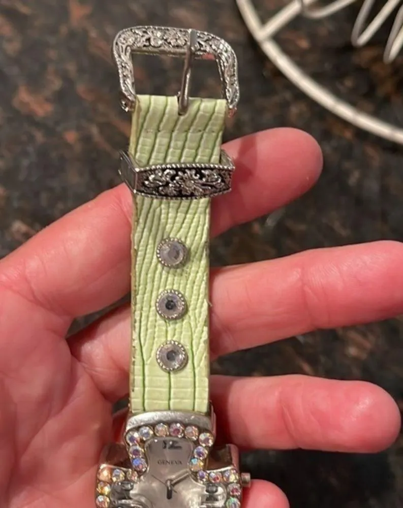 Geneva western rhinestone watch - Image 3