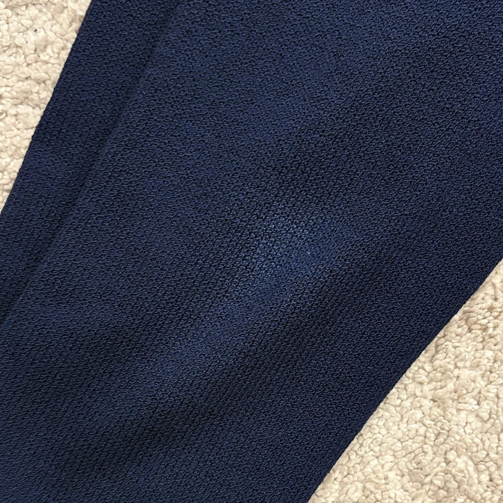 St. John Basics Santana Knit Open Front Cardigan Braided Trim Navy Size Large - Image 10