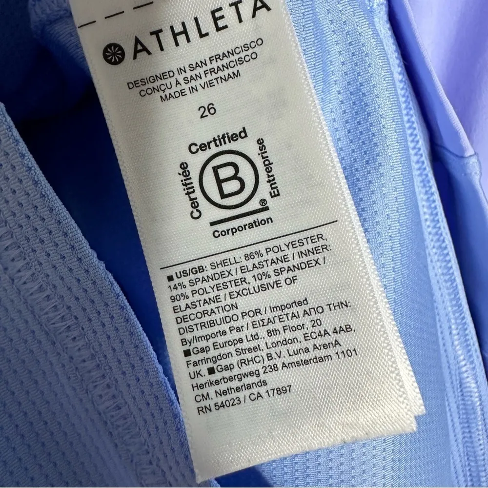 Athleta Shallowtail Blue Expedition Skort Dress Size 26 - Image 12