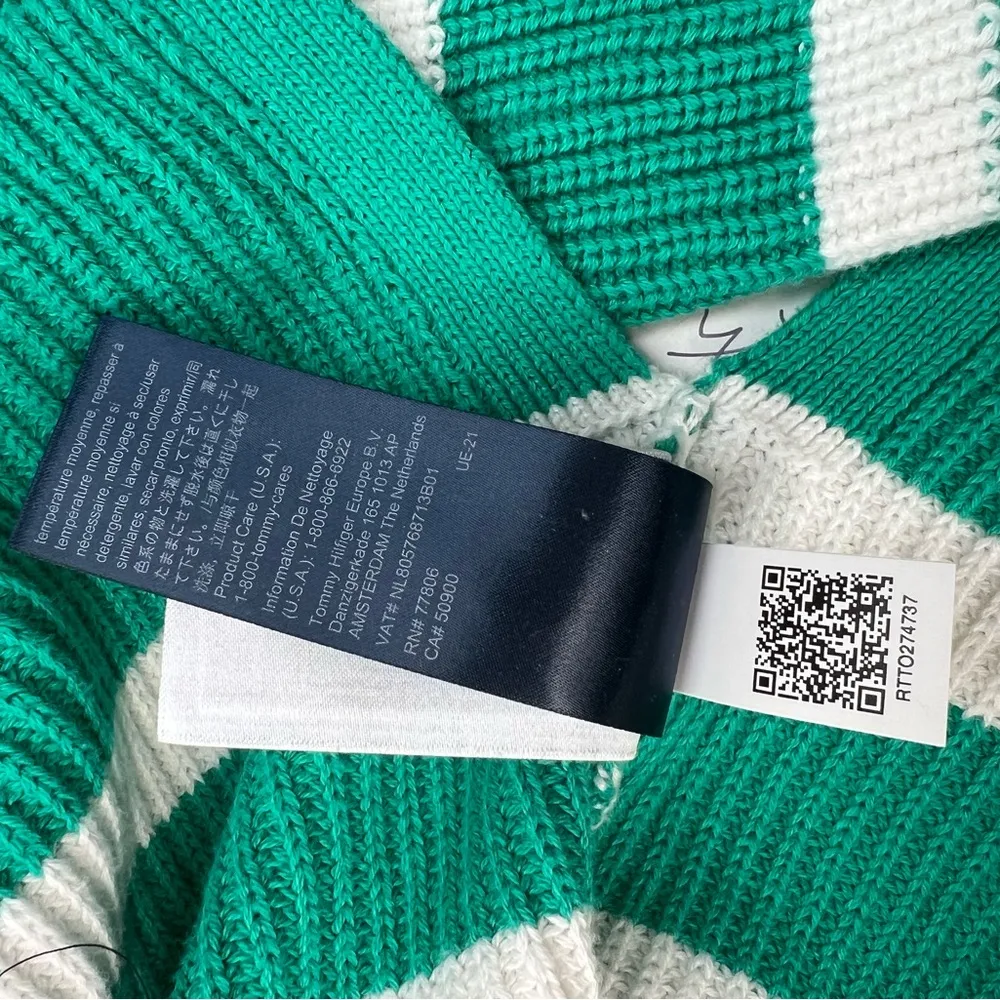 Tommy Hilfiger Striped Sweater M - Image 4