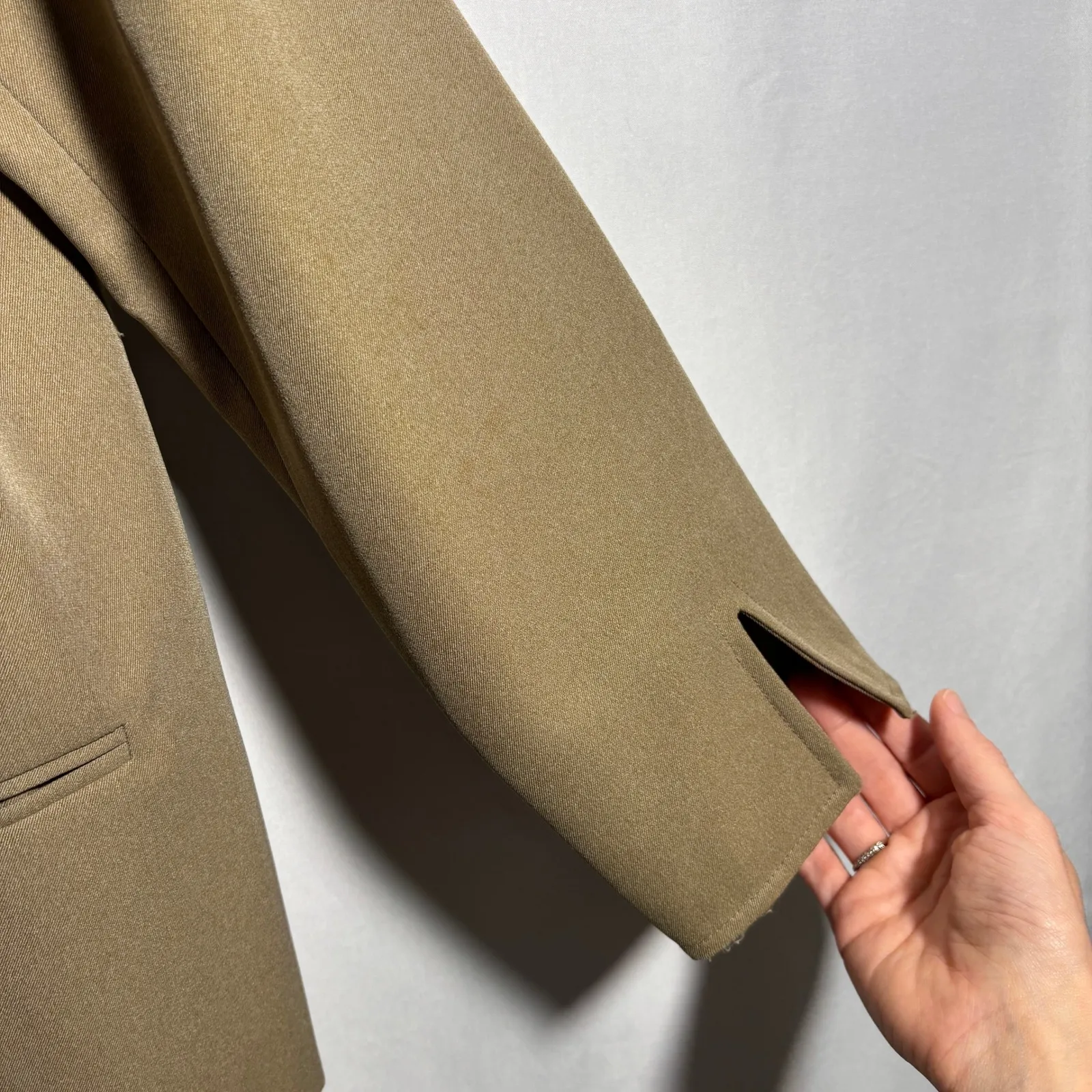 Vintage Sir James Tan Button Up Jacket Womens L Chic Heritage Minimalist Classic Size L - Image 4