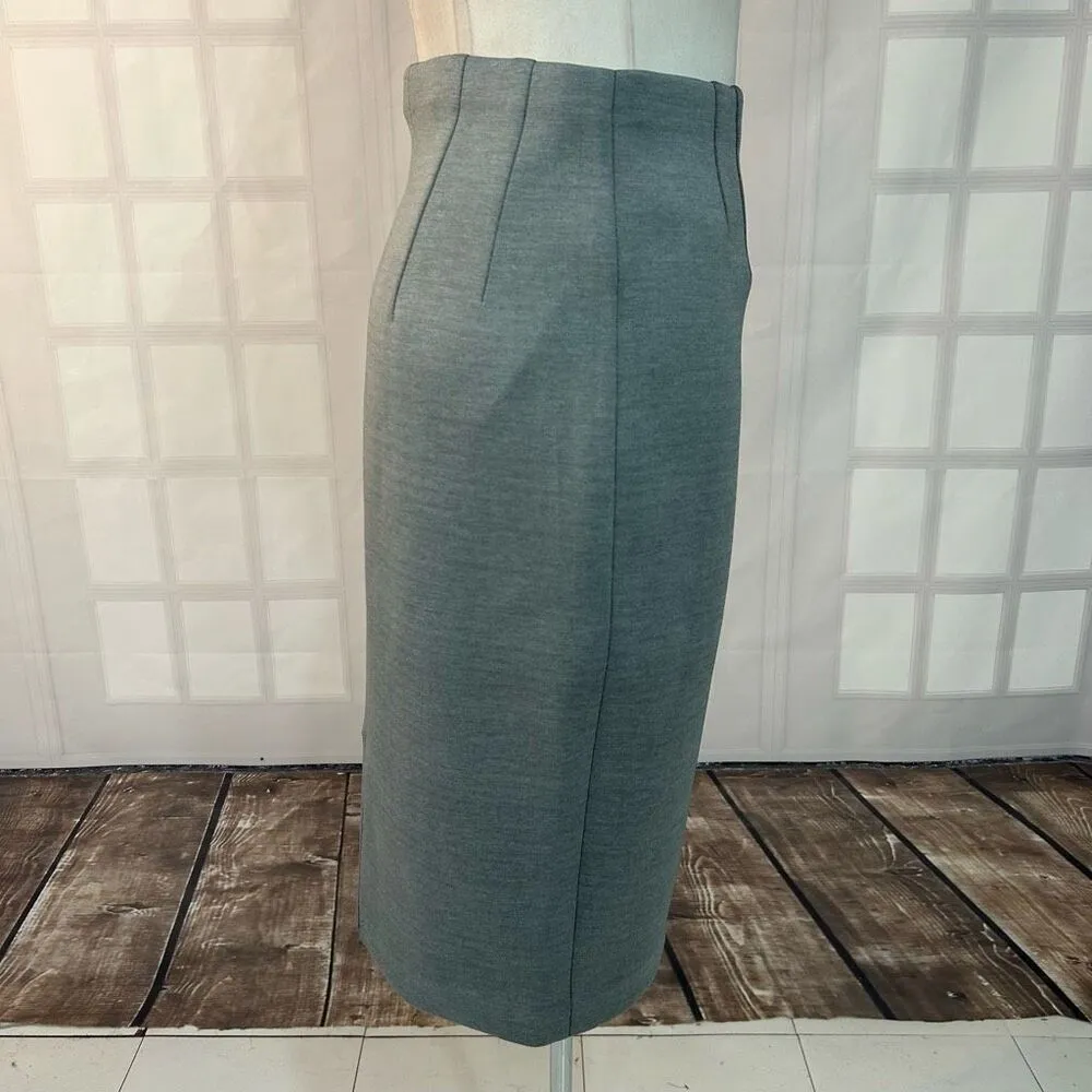 Express Grey super soft Pencil scuba feel Skirt Size Small - Image 6