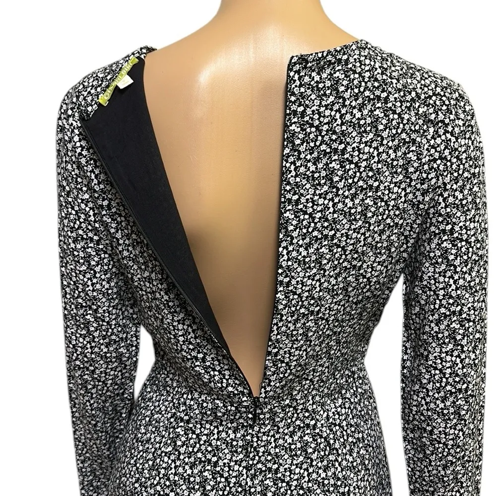 Gianni Bini Rayon Floral Long Slit Cuff Lined Keyhole Lightweight Dress Small - Image 6