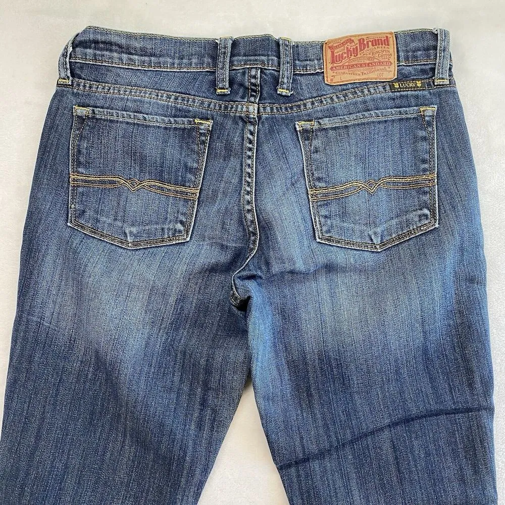 Lucky Brand Jeans Womens 6‎ 28x30 Charlie baby boot cut blue Denim Y2k - Image 2