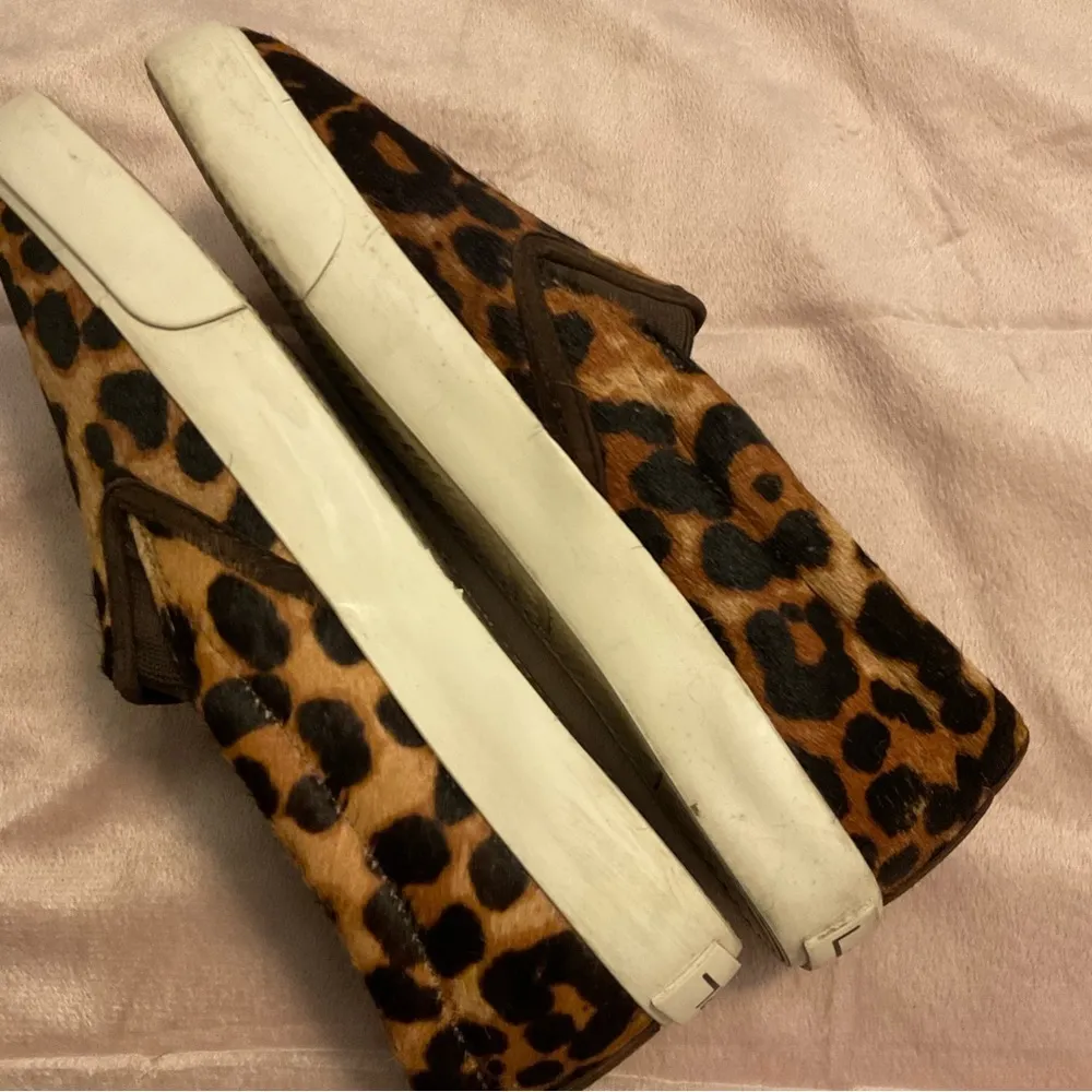 Lauren Ralph Lauren Cedar II Slip On Shoes Womens 6B Leopard Print Calf Hair - Image 8