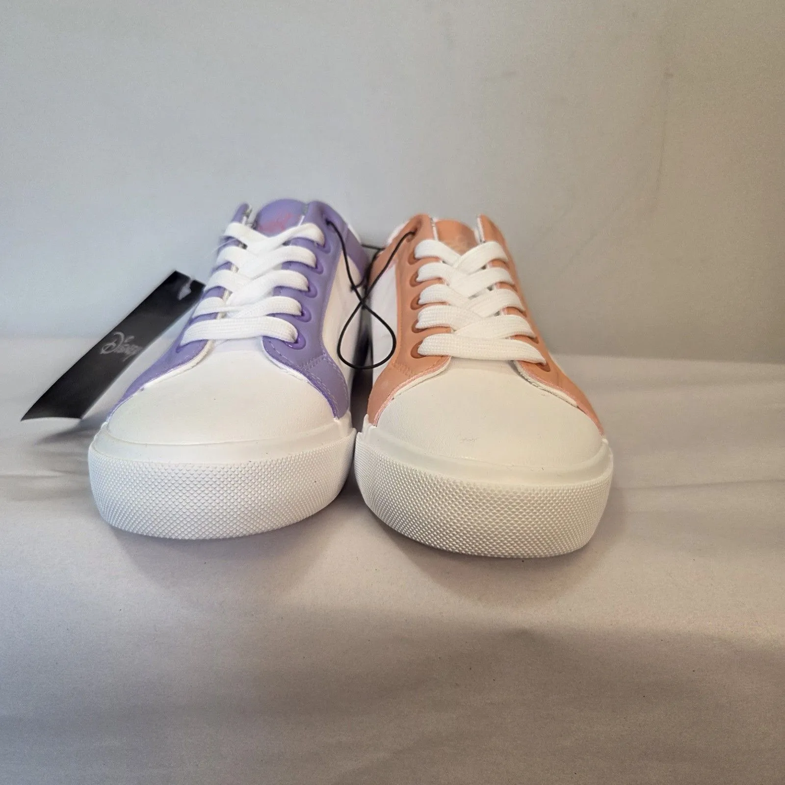 Womans Size 7 Winnie The Pooh EEYORE Orange Purple Low Top Court Sneakers - Image 7