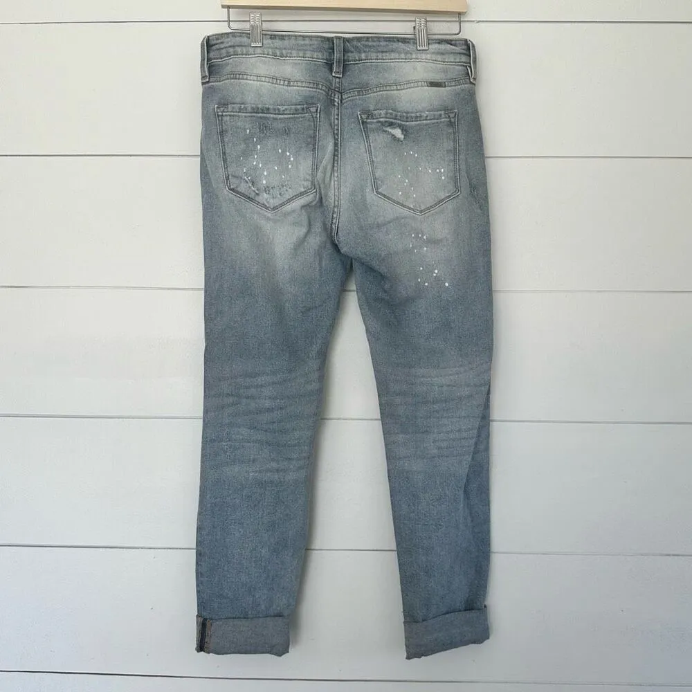 Kancan Women’s 7/27 Shelly High Rise Boyfriend Jeans Blue - Image 3