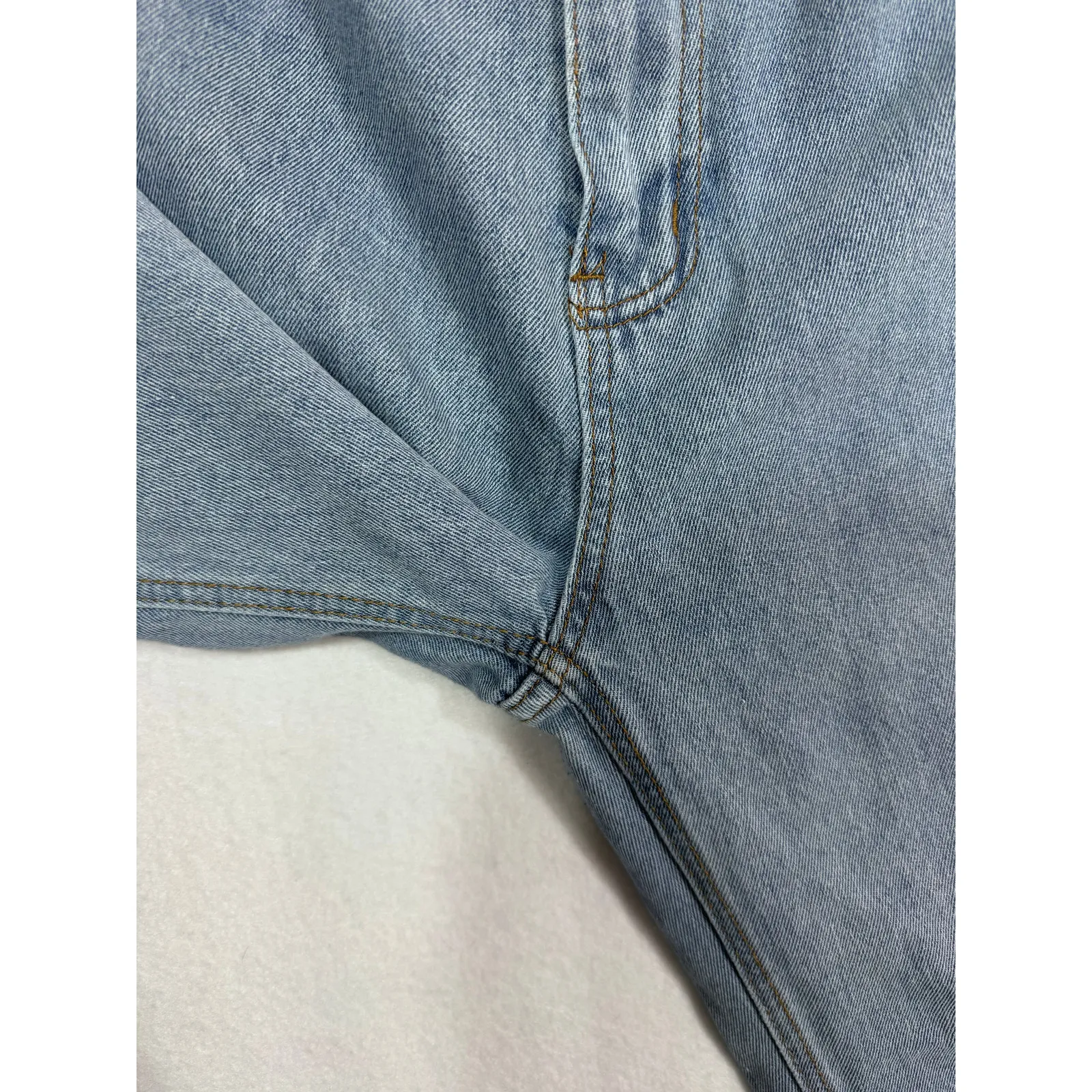 Shein Women's High Rise Straight Leg Denim Mom Jeans Size 4‎ Blue Casual Retro - Image 4