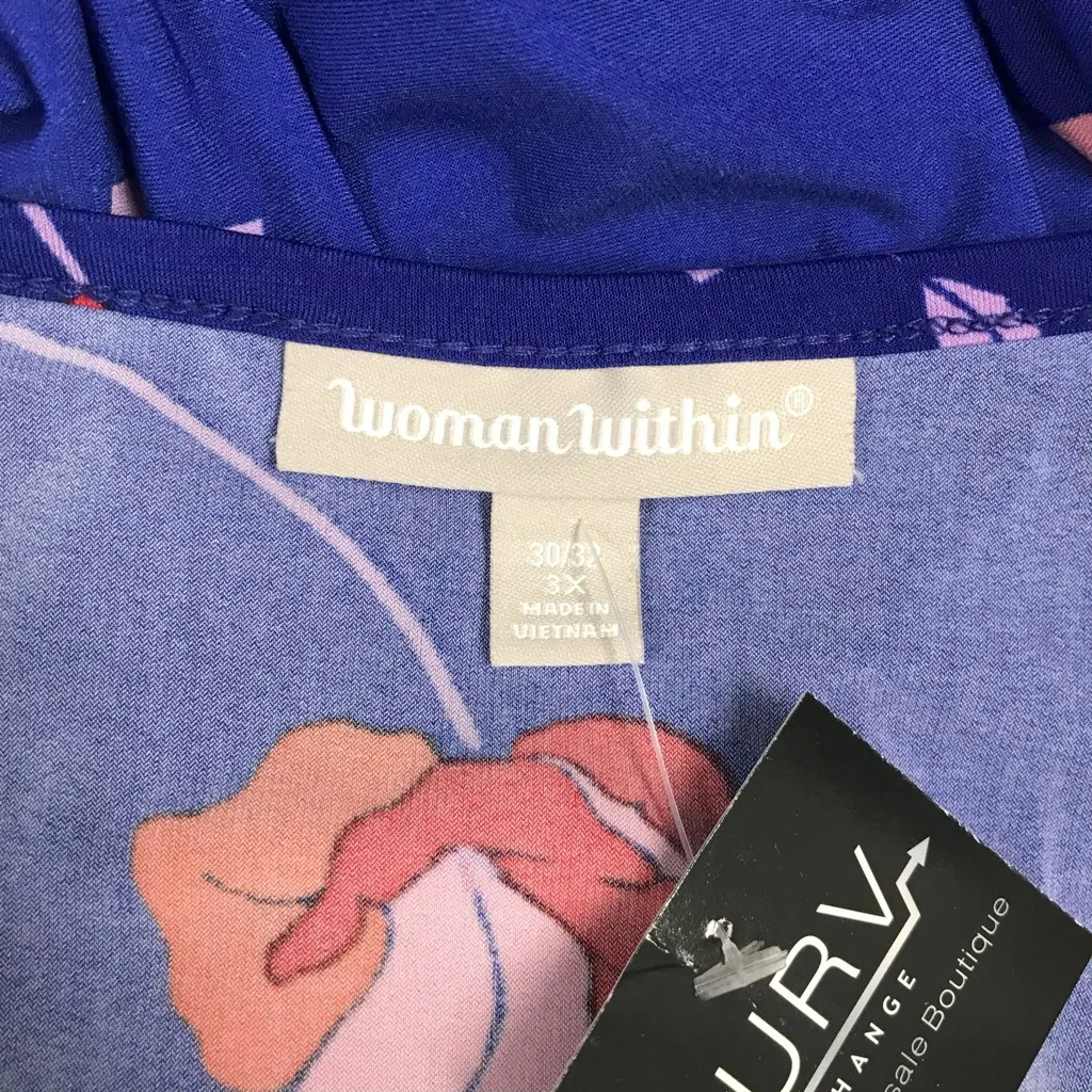 Woman Within Floral Print Dress - Size 30/32 - Image 4