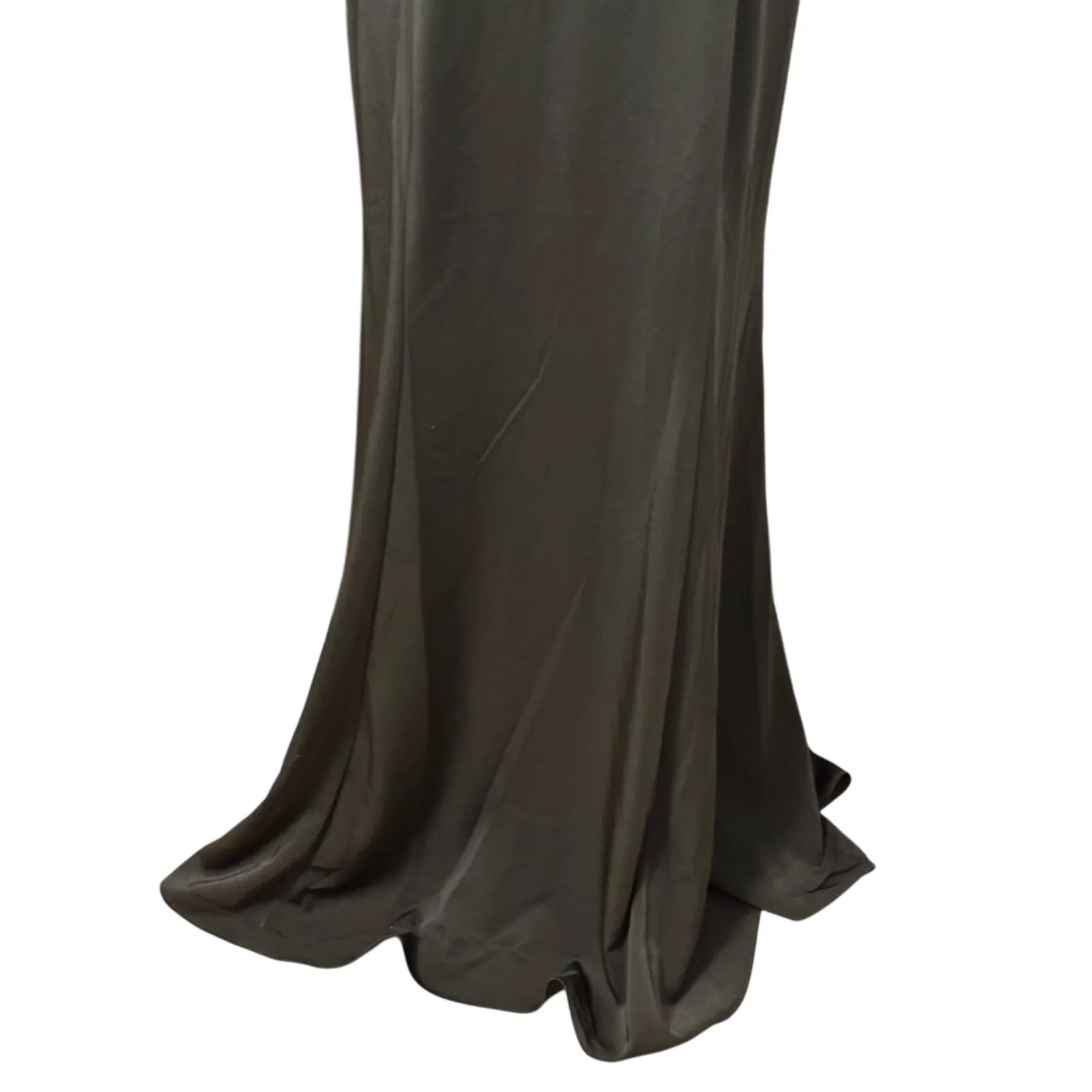 Mac Duggal Maxi Dress Sheath Silhouette Sleeveless Beaded Neck Black W 12 NWT - Image 4