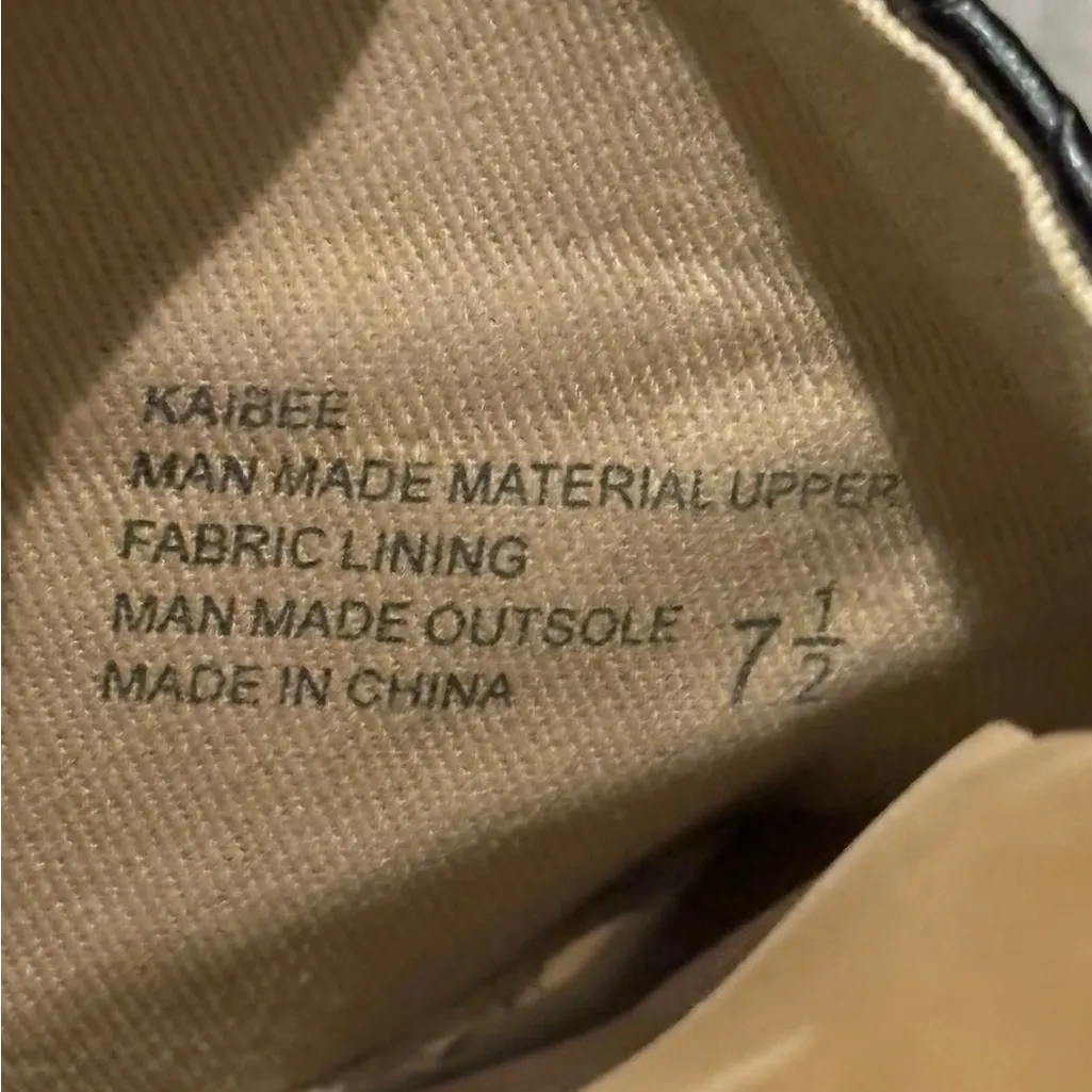 Yellow Box Black and Tan‎ Quilted Slide Sandals - Image 4