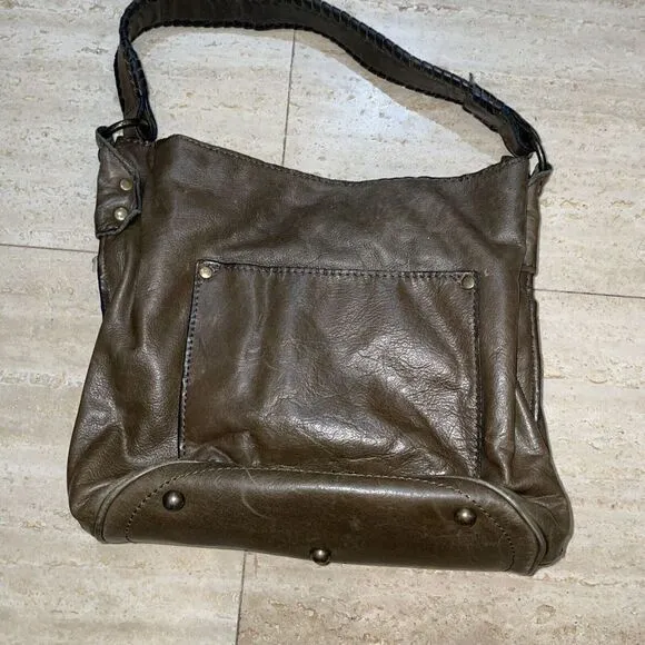 Patricia Nash Bohemian Style‎ Italian Leather Bucket  Handbag Brown - Image 2