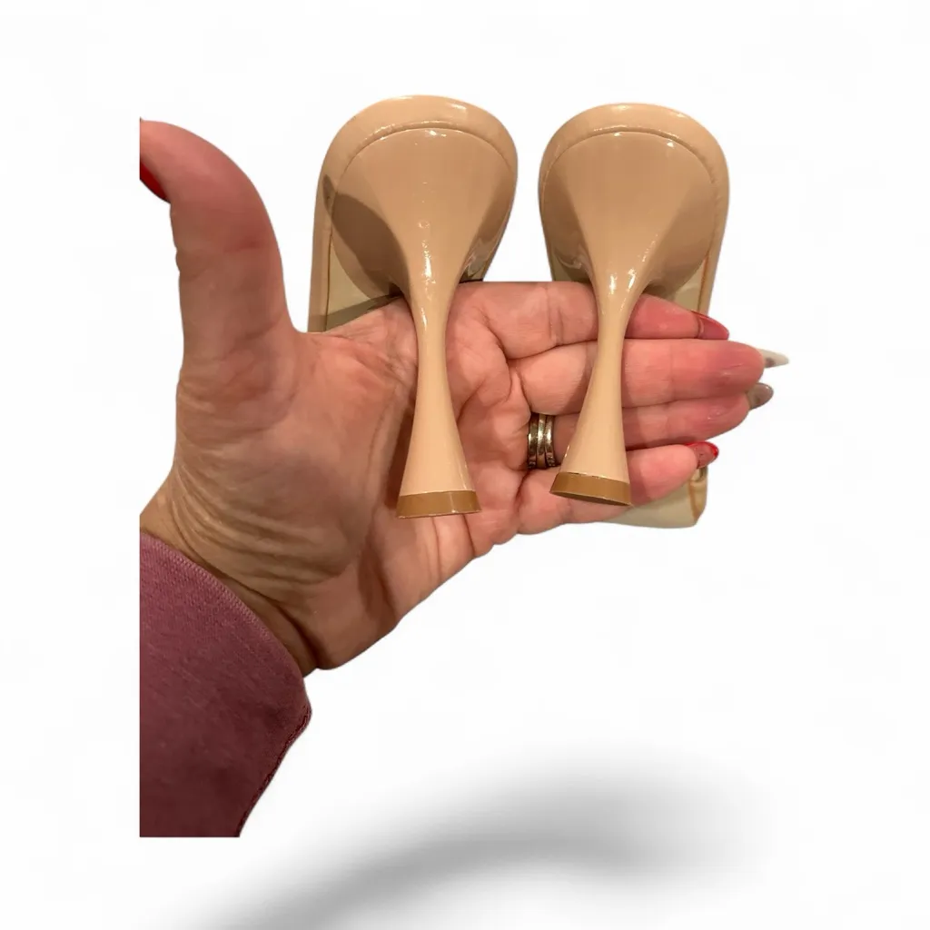 Jeffrey Campbell Crowne Pointy Toe Slide Mule Heels 9 - Image 6