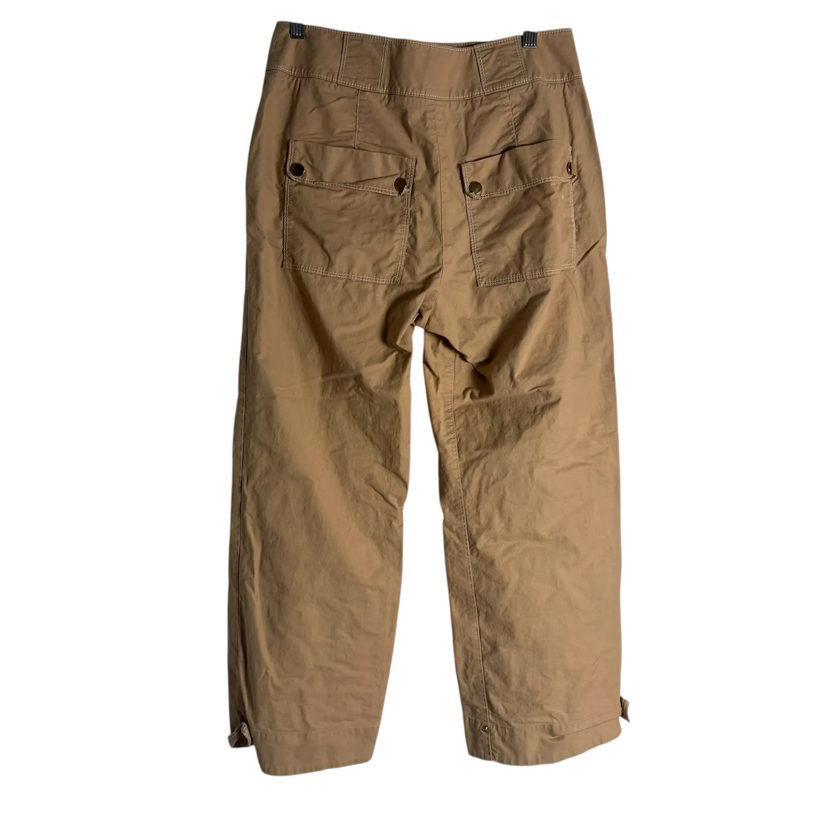 Veronica Beard Sigrid Khaki High Rise Wide Leg Cargo Utility Pants Size 6 - Image 10