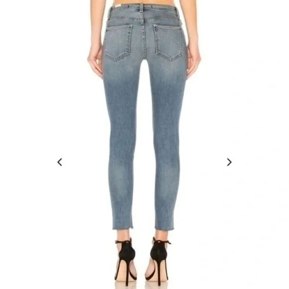 Lovers + Friends Ricky Distressed Raw Hem Skinny Jeans 25 - Image 2