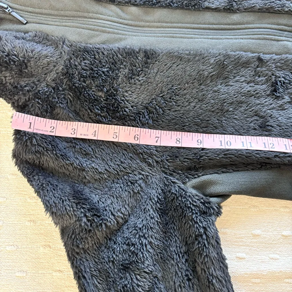 THE NORTH FACE SHERPA Fuzzy Black JACKET Full Zip with Pockets Women's Size M‎ - Image 14