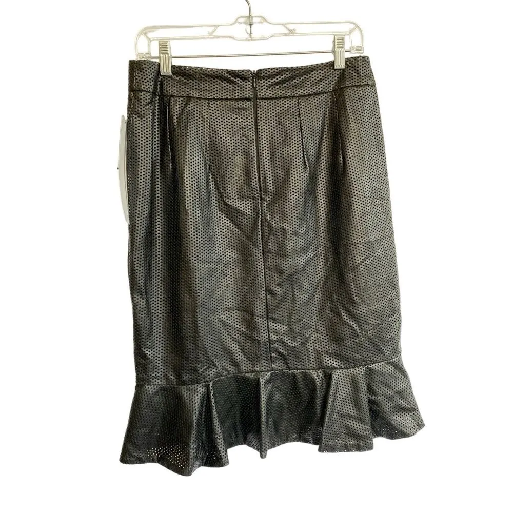 BM Los Angeles Faux Leather Tulip Skirt - Image 6