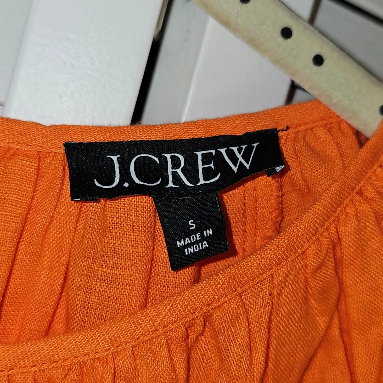 J‎ Crew Womens Fire Lily Palermo Smocked Waist Linen Mini Dress Small - Image 3