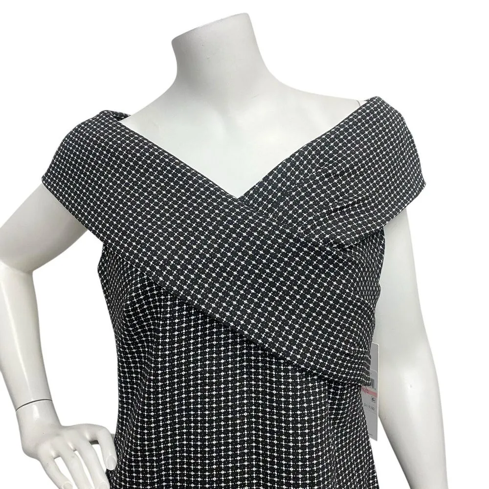 Calvin Klein NEW $119 Women's Black White Dress Sz 10 Casual Semi Formal Academe - Image 2