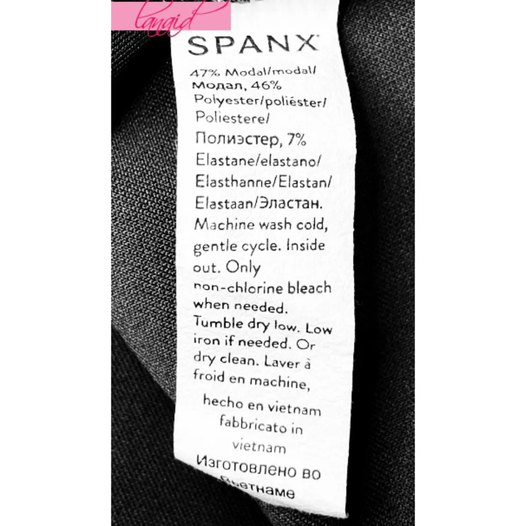 Spanx AirEssentials Crew Dress Very Black Long Sleeve Sweater Sweatshirt Mini XL - Image 11