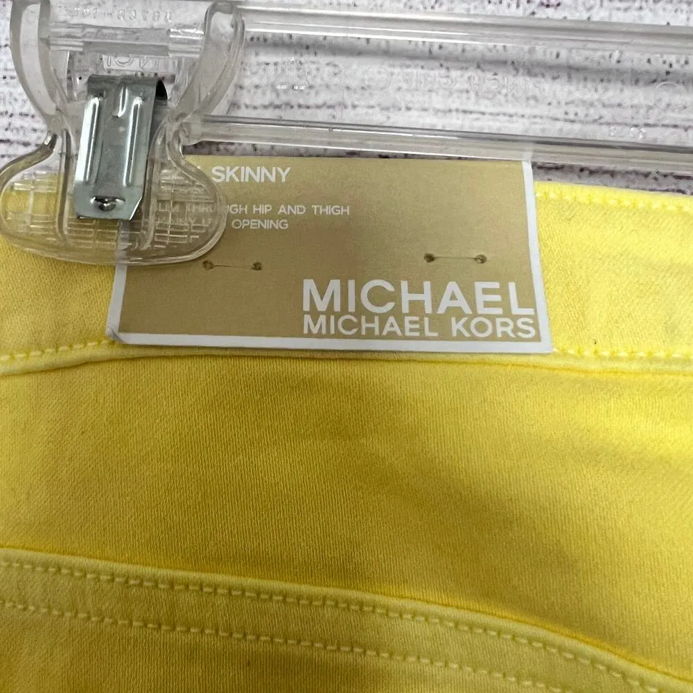 Michael Kors Basic Womens Lemon Straight Leg Pants Sz 12 - Image 6