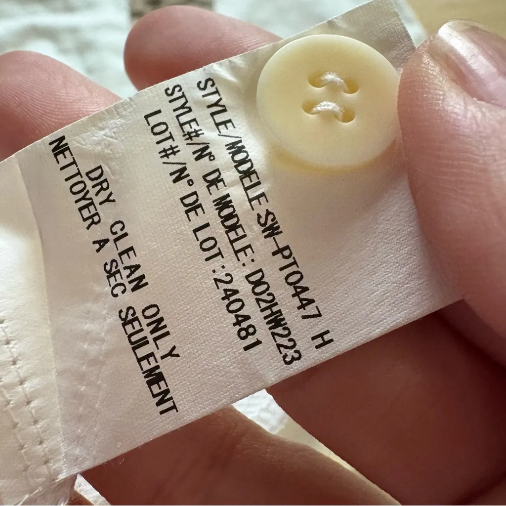 HELMUT LANG White Pants Ankle Zipper Size 0 - Image 4