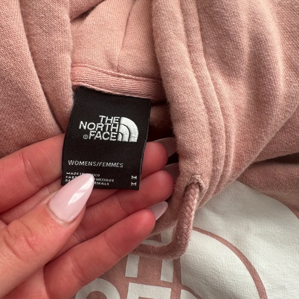 light pink north face hoodie- medium - Image 2