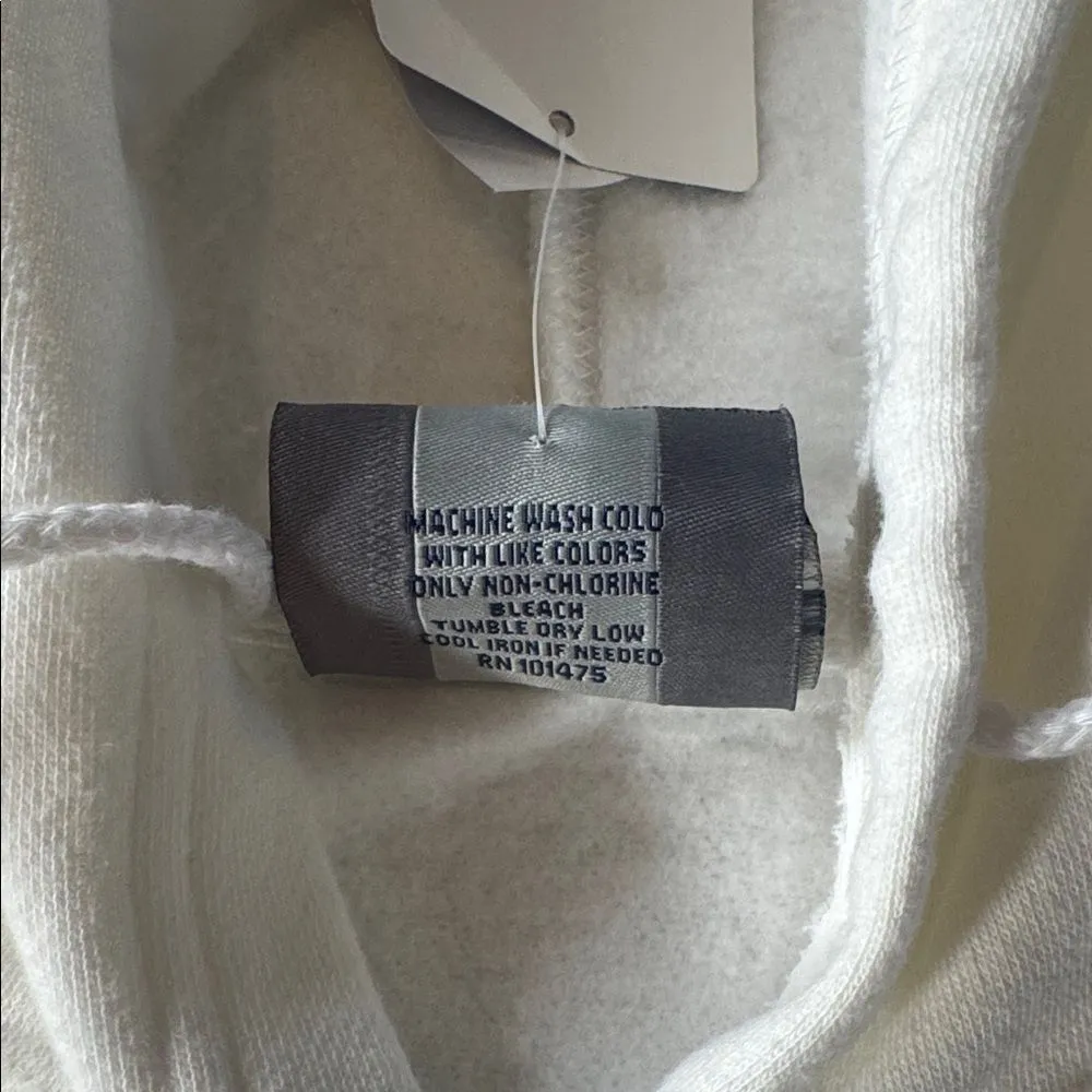 Women’s White Embroidered SYRACUSE College Drawstring Hoodie Size L NEW - Image 12