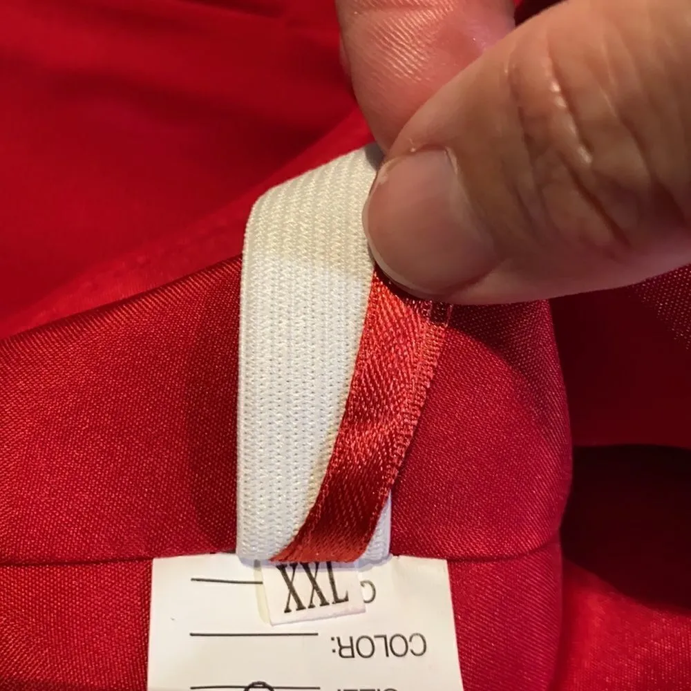 Women’s Burgundy Short Strapless Chiffon Party Prom Dress XXL NWT Red - Image 8