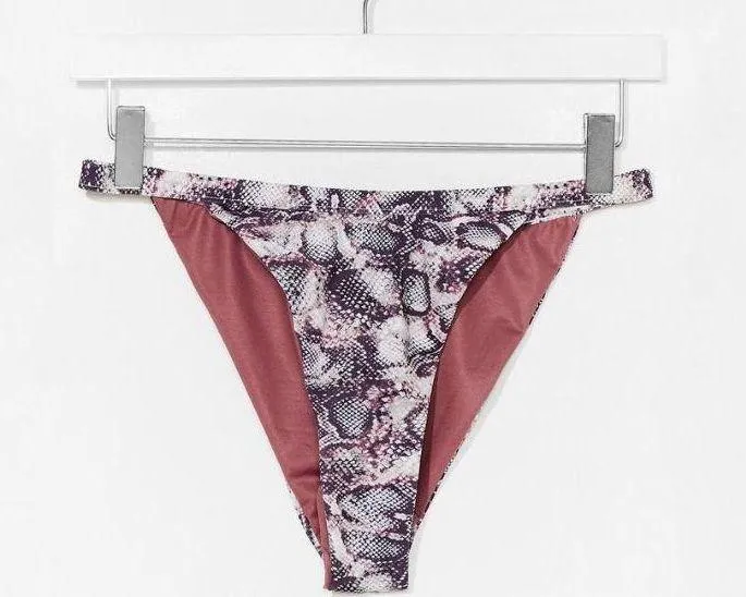 Nasty Gal Snake Print Bikini Set - Image 4
