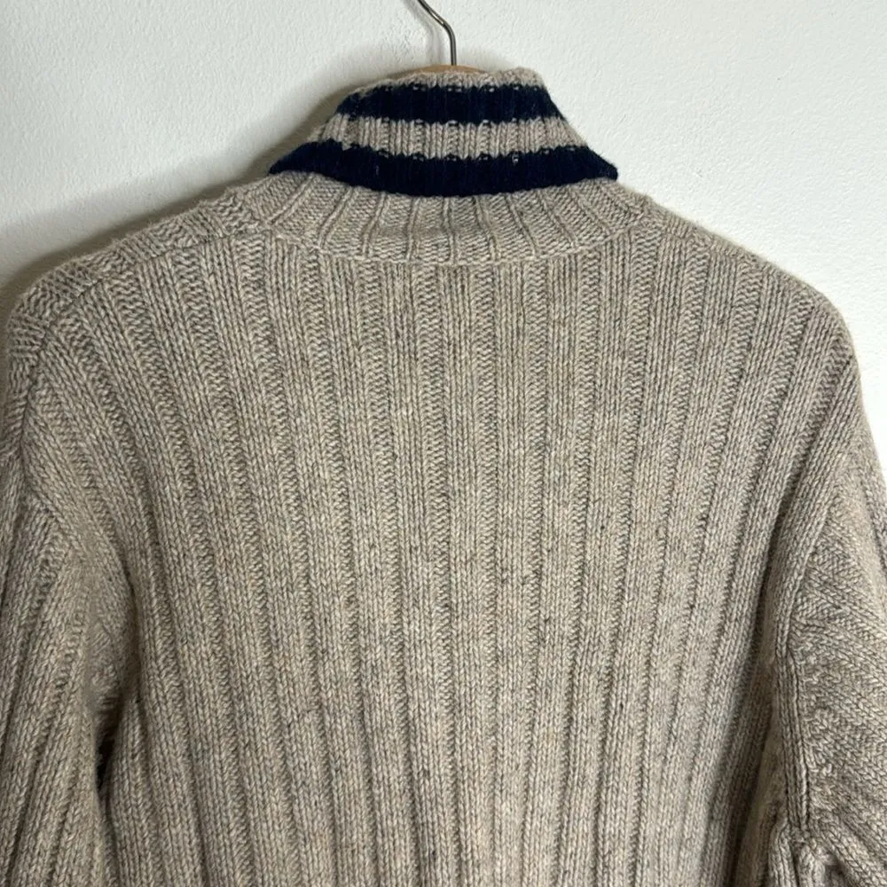 Vineyard vines lambswool cashmere pullover turtleneck knit sweater size large - Image 8