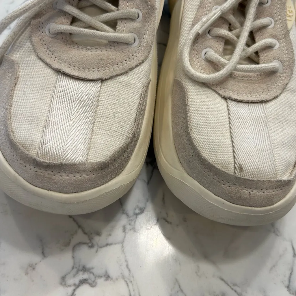 Ugg LA Cloud Low Top Cream Sneaker Shoe Size 10 - Image 11