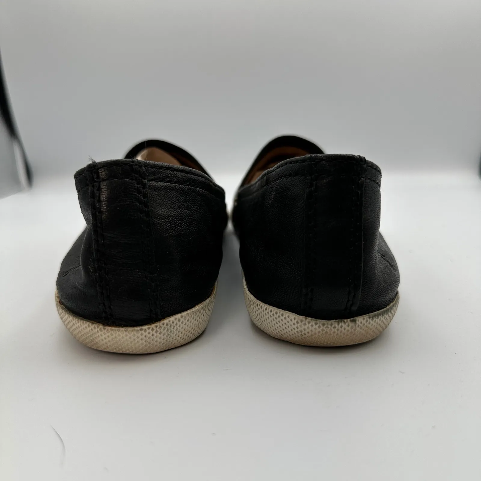 Frye Black Leather Slip On Casual Comfort Loafer Shoes Womens Size 8M‎ - Image 5