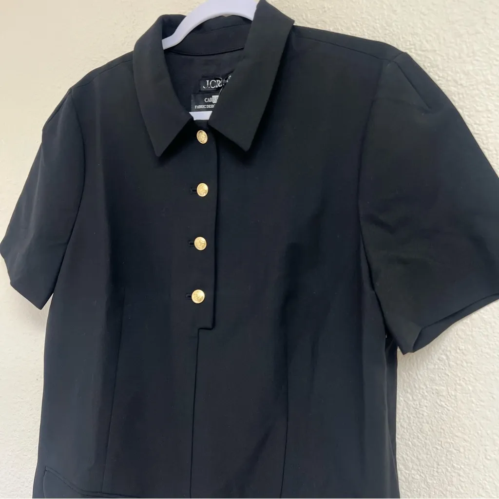 J. Crew Parc Dress Four Season Stretch Fabric in Black Size 16 NWT - Image 11