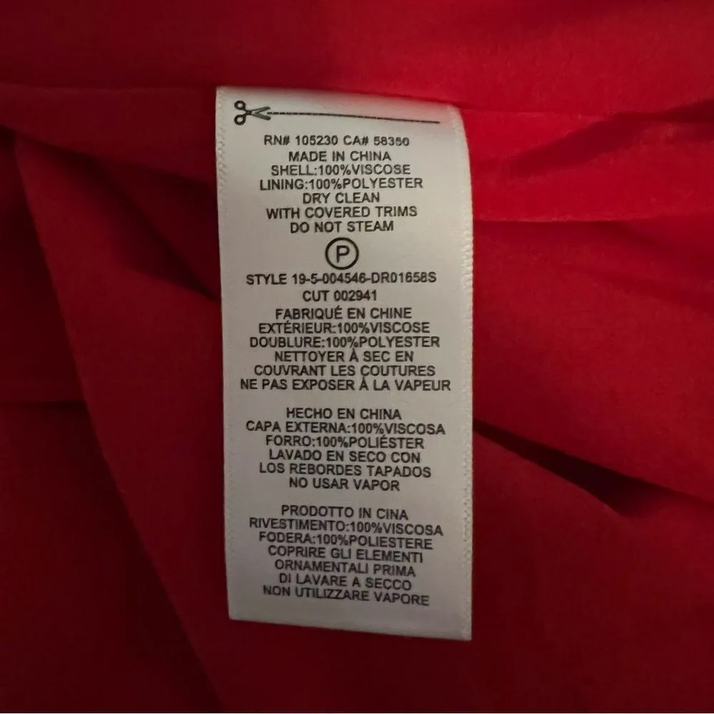 Equipment Faun Twist Knot Red Midi Dress Long Sleeve Holiday Party Winter Sz 6 N - Image 14