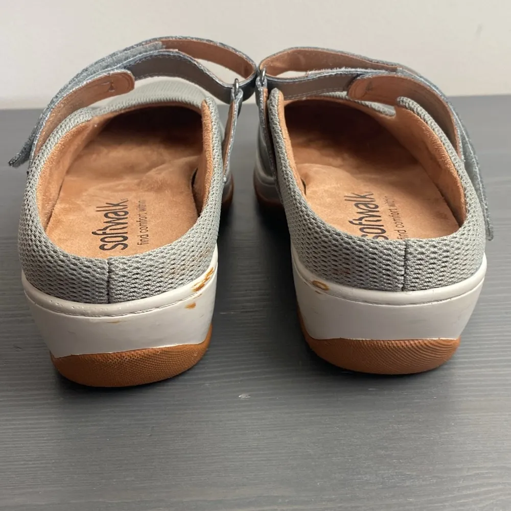 Softwalk Arcadia cushioned leather Mary Jane clogs size 9N - Image 4