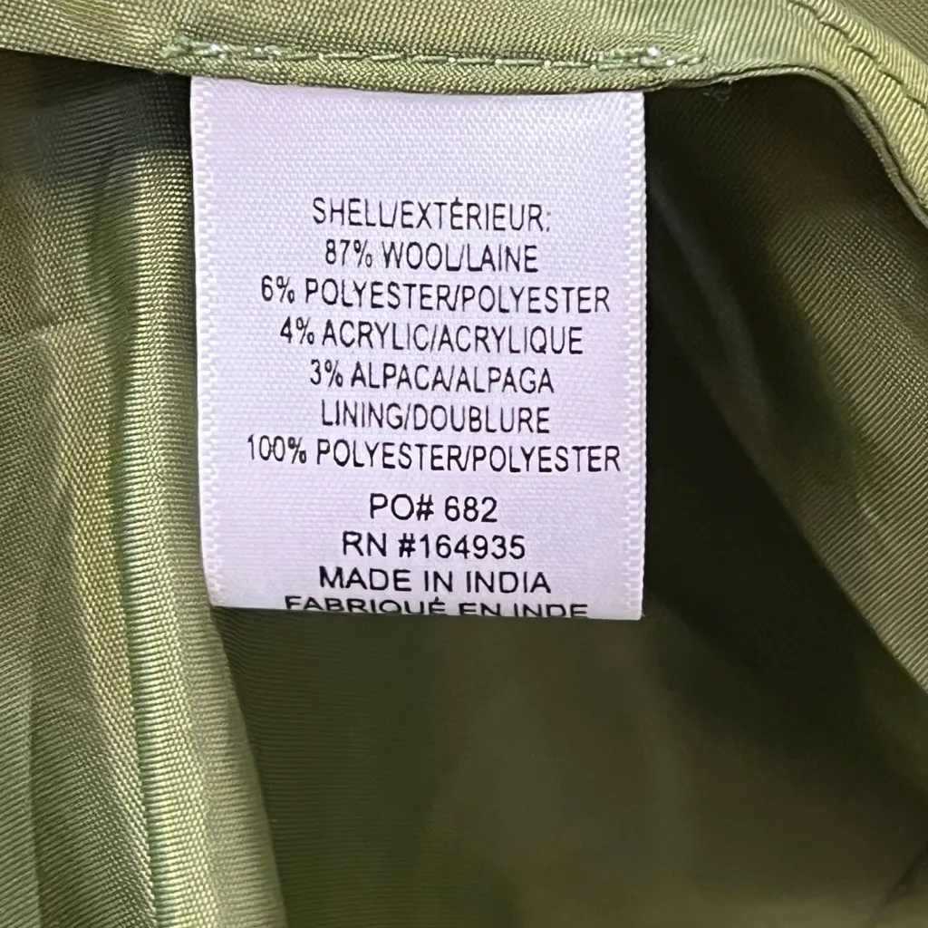 EUC Francis Valentine Women’s Green Wool Pleated Skirt Size Large - Image 11